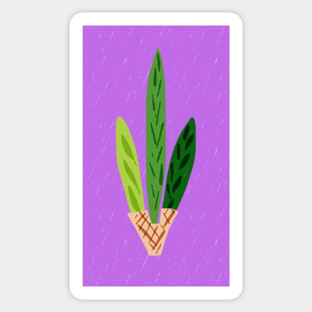 Lulav Lilac Print Sticker by TillaCrowne